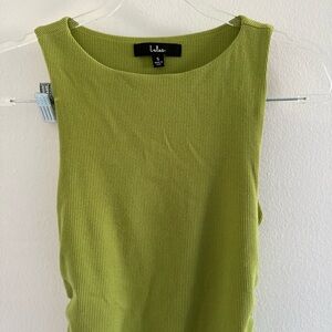 Lulu's Fitted Green Sleeveless Tank Top